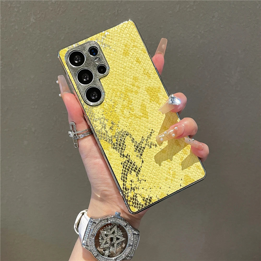 Hårt Telefonfodral för Samsung Galaxy med Snake Skin Textur 7