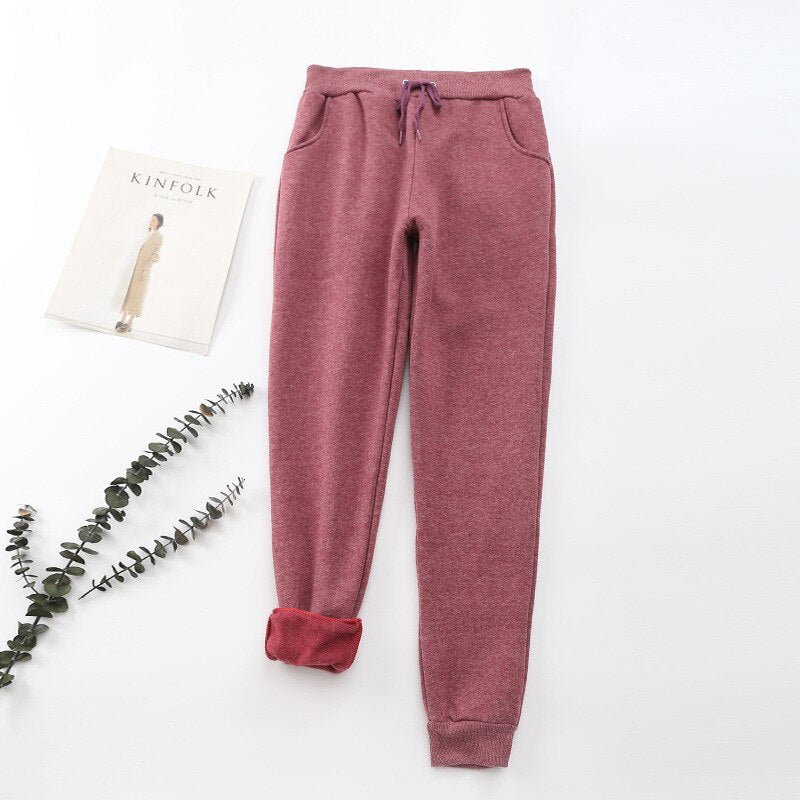 Sköna sweatpants i kashmir