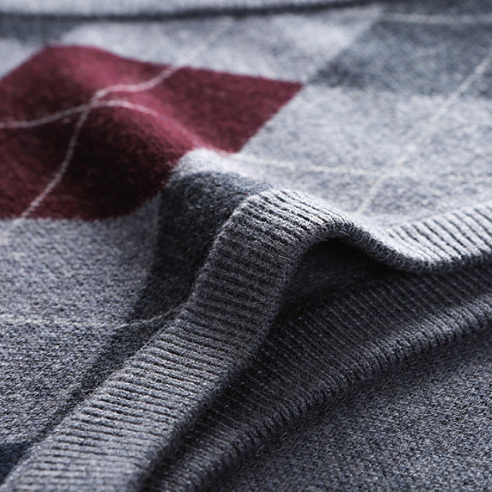 Herr Ärmös Tröja i V-Hals Stil 2