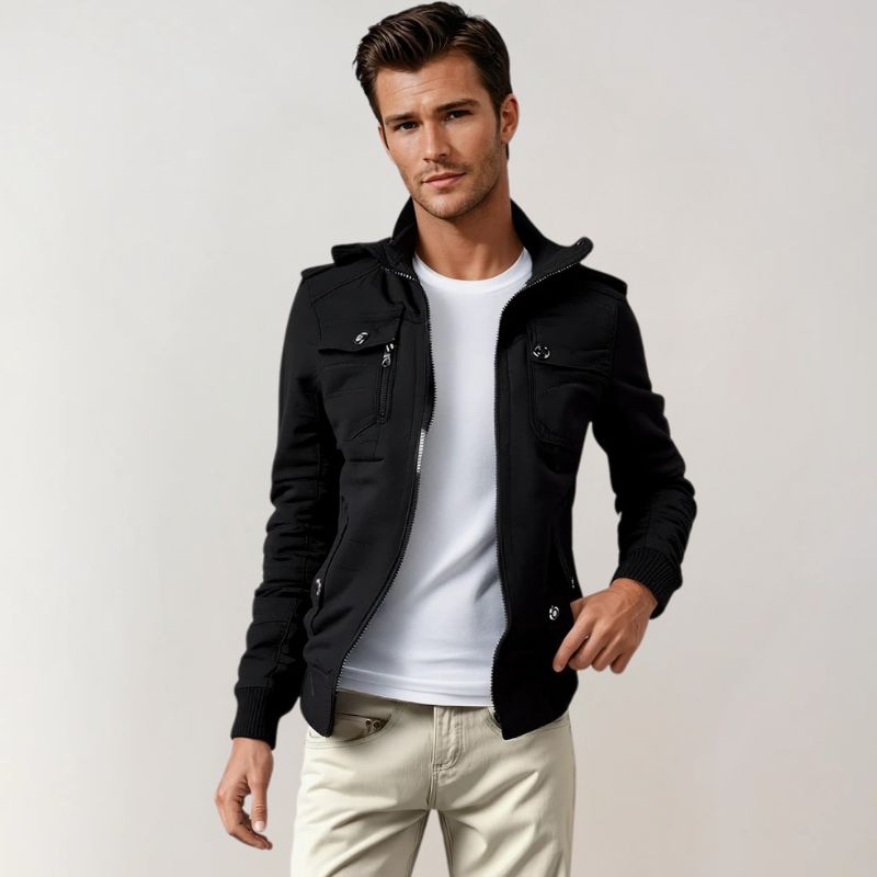 Herr Bomberjacka Klassisk Stil Lättviktsmaterial 1