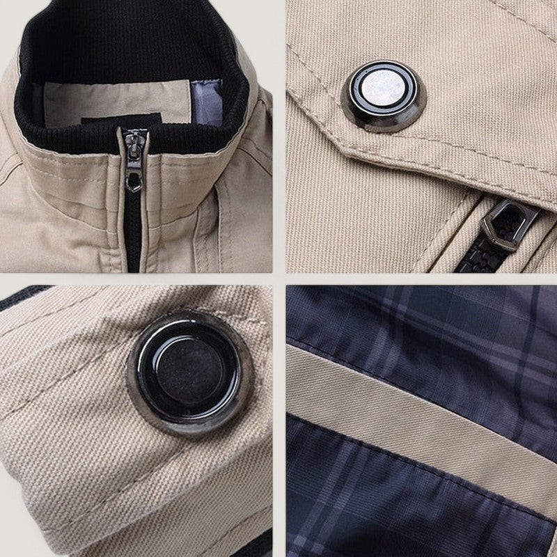 Herr Bomberjacka Klassisk Stil Lättviktsmaterial 2