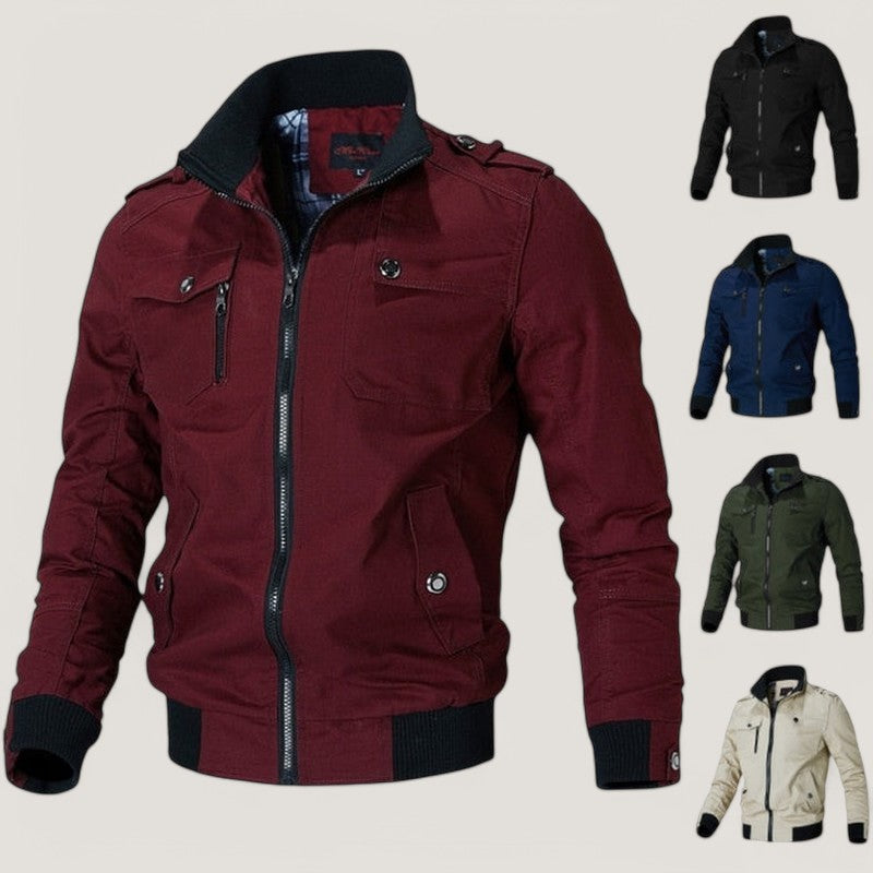 Herr Bomberjacka Klassisk Stil Lättviktsmaterial 3
