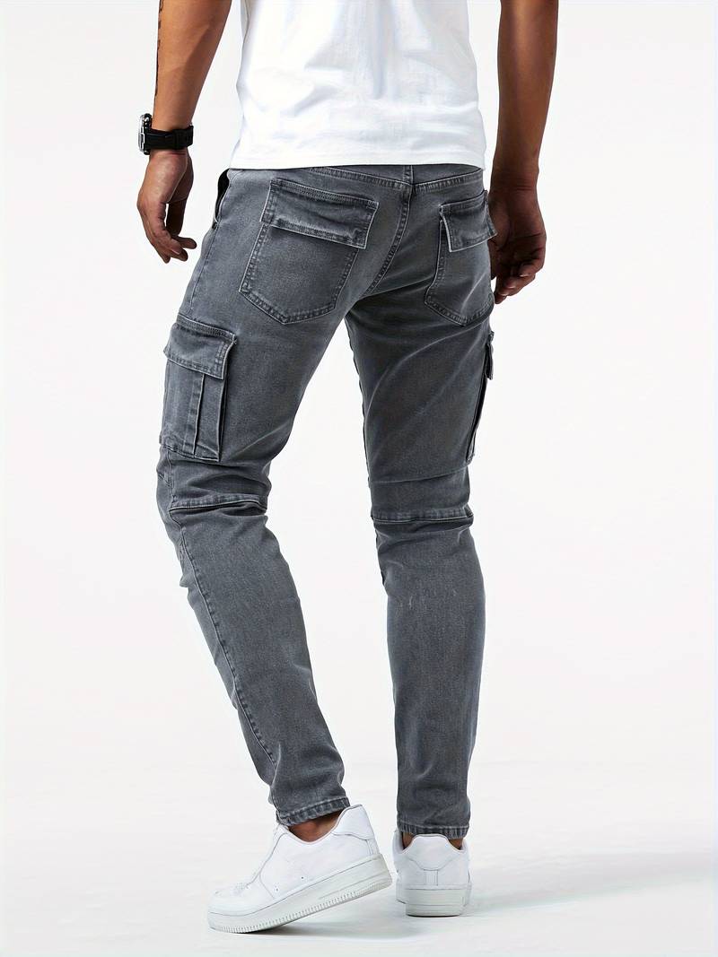 Herr Cargo Jeans Flexibel Denim 5