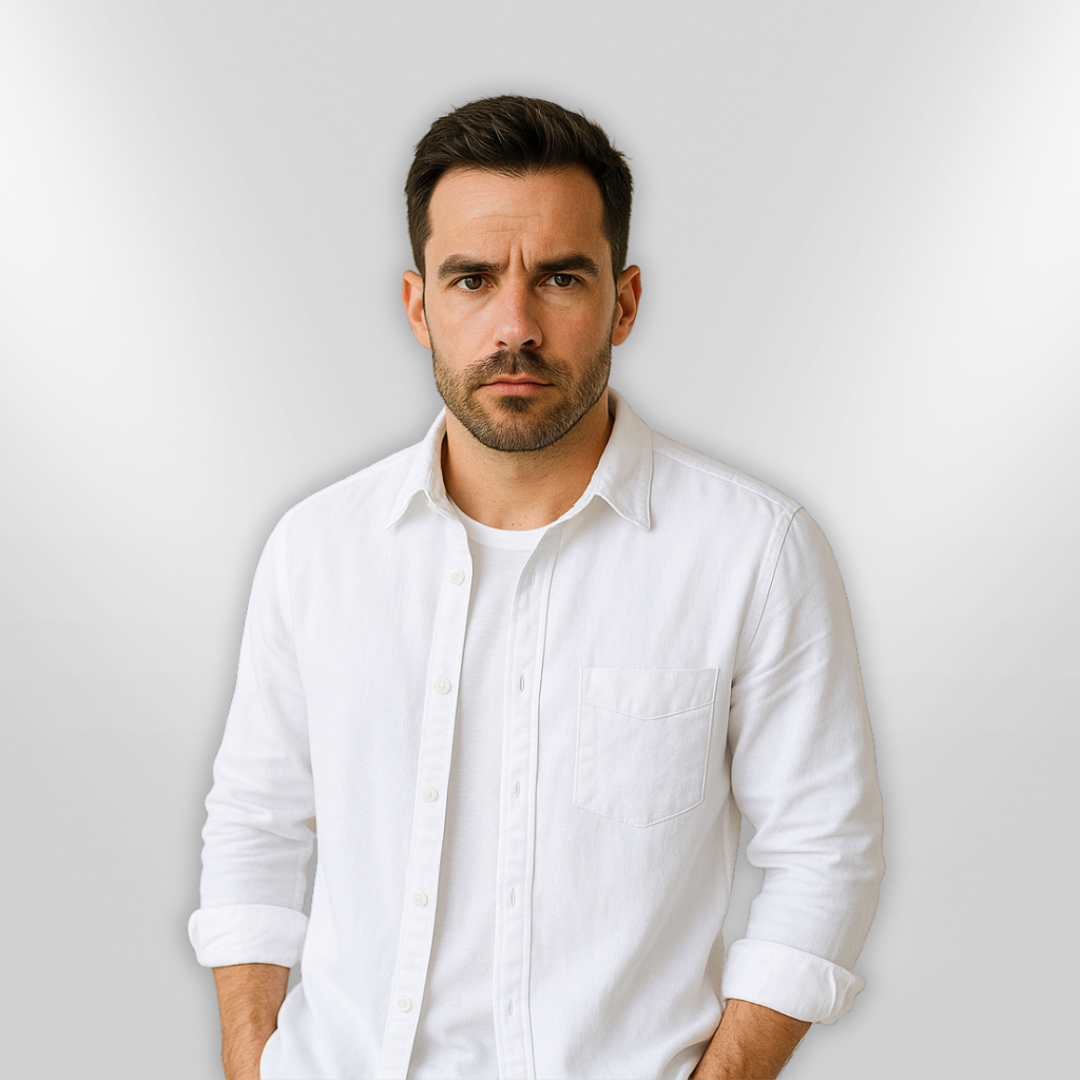 Herr Chemise Avslappnad Lätt Andningsbar 7