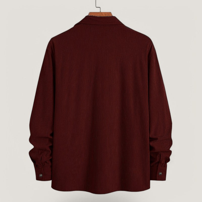 Herr Chemise Veste i Côtelé Velour för Hösten 3