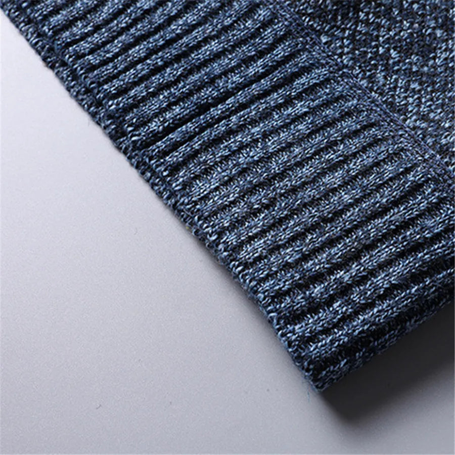 Herr Hög Hals Tröja med Dragkedja 6