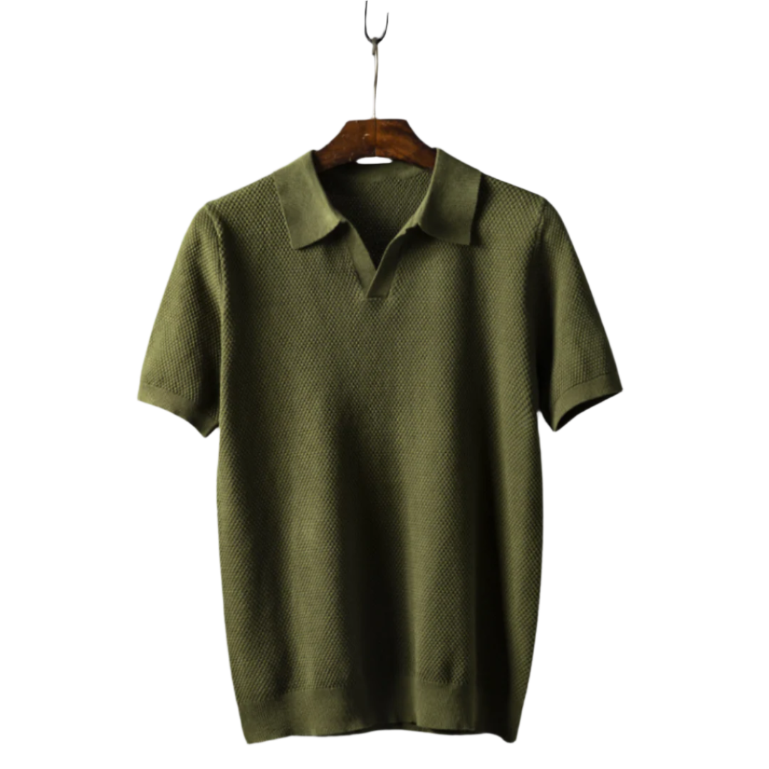 Herr Polo T-shirt Modern Passform Mjuk Jersey 0