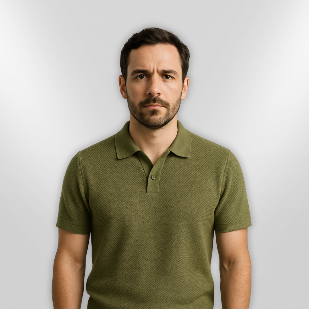 Herr Polo T-shirt Modern Passform Mjuk Jersey 1