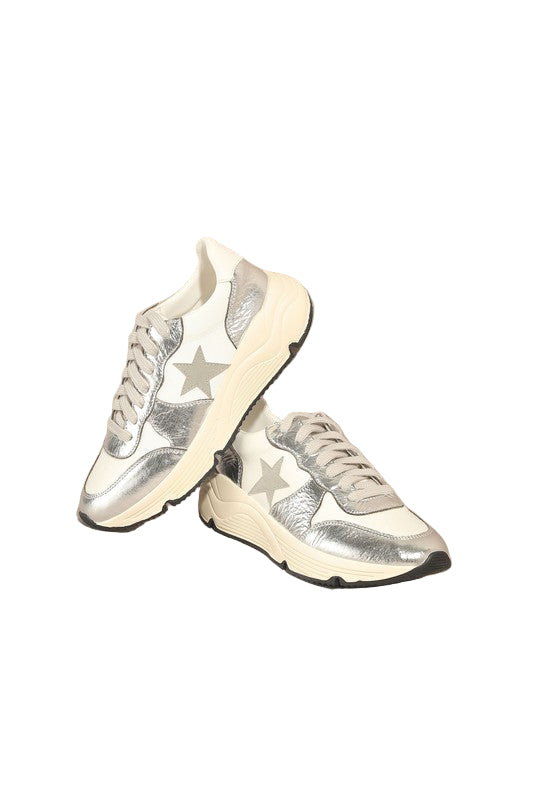 Herr Sneakers Casual Stil Athletic Silver 0