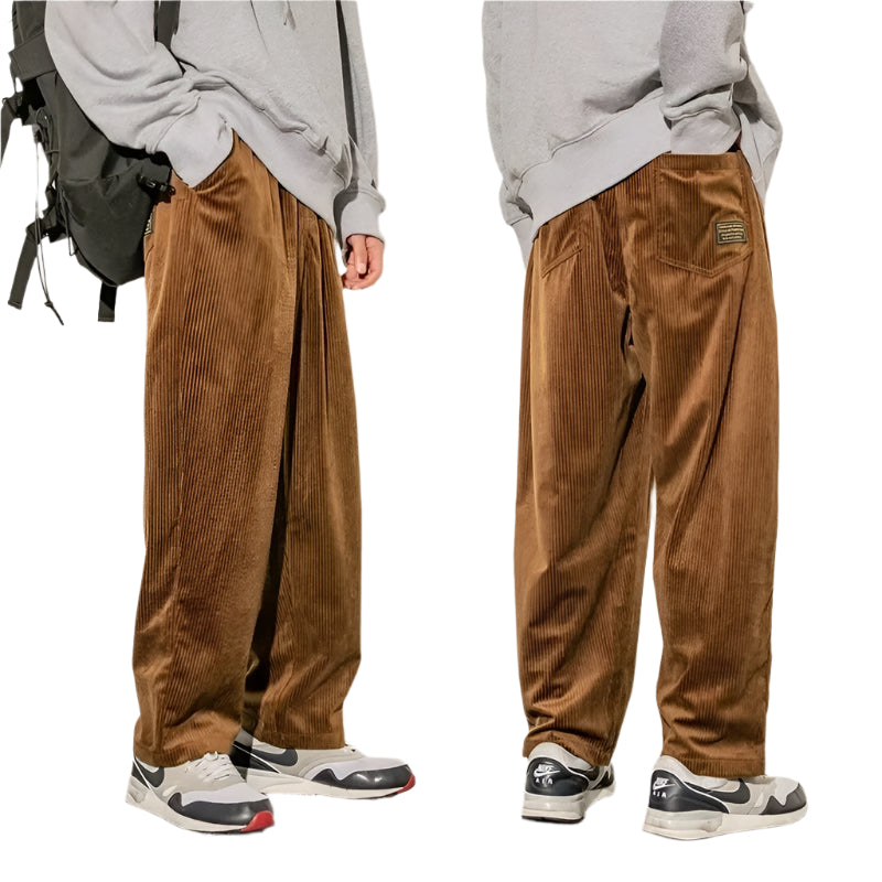 Herr Sweatpants Corduroy Mjuk Bomull 0