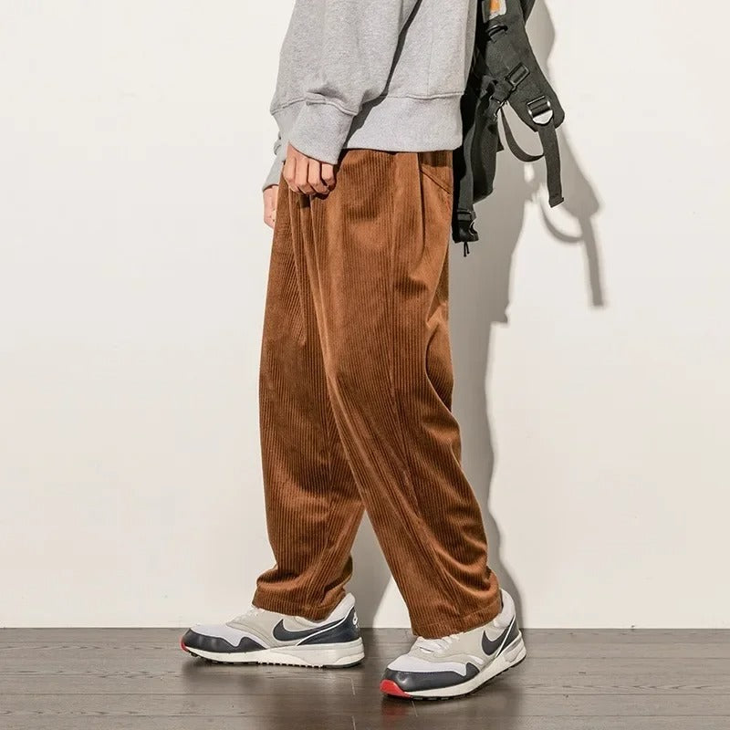 Herr Sweatpants Corduroy Mjuk Bomull 1