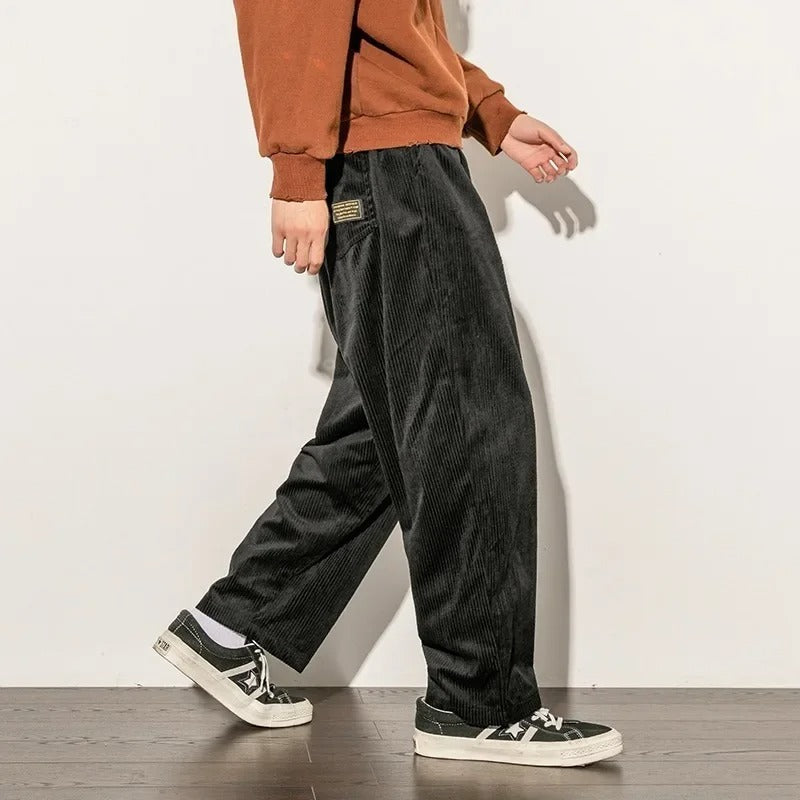 Herr Sweatpants Corduroy Mjuk Bomull 2