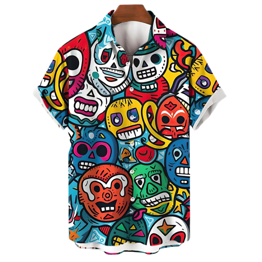 Herr T-shirt Avslappnad Luchador Lätt Material 0