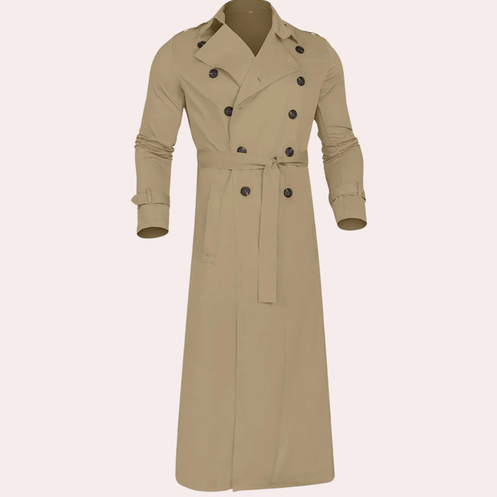 Herr Trenchcoat Avslappnad Stil 3
