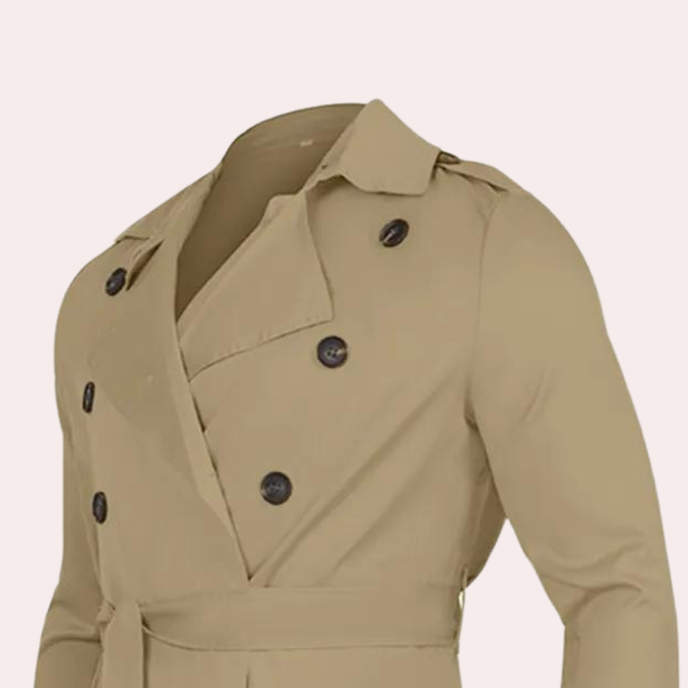 Herr Trenchcoat Avslappnad Stil 4