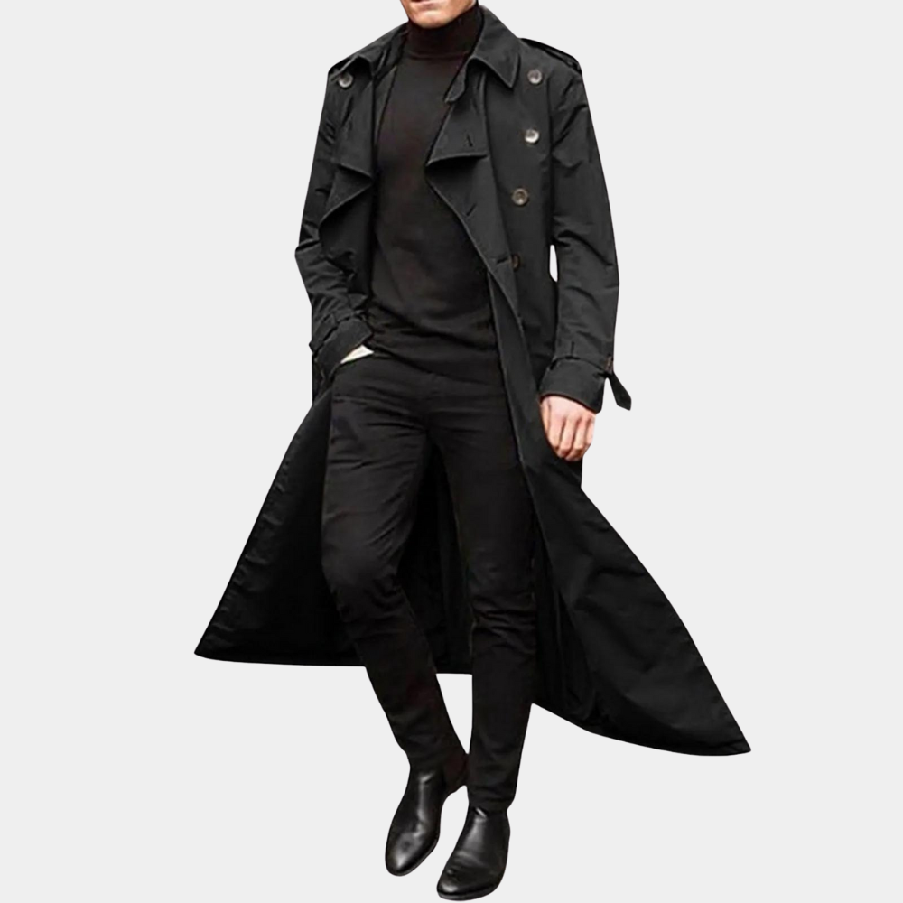 Herr Trenchcoat Avslappnad Stil 6