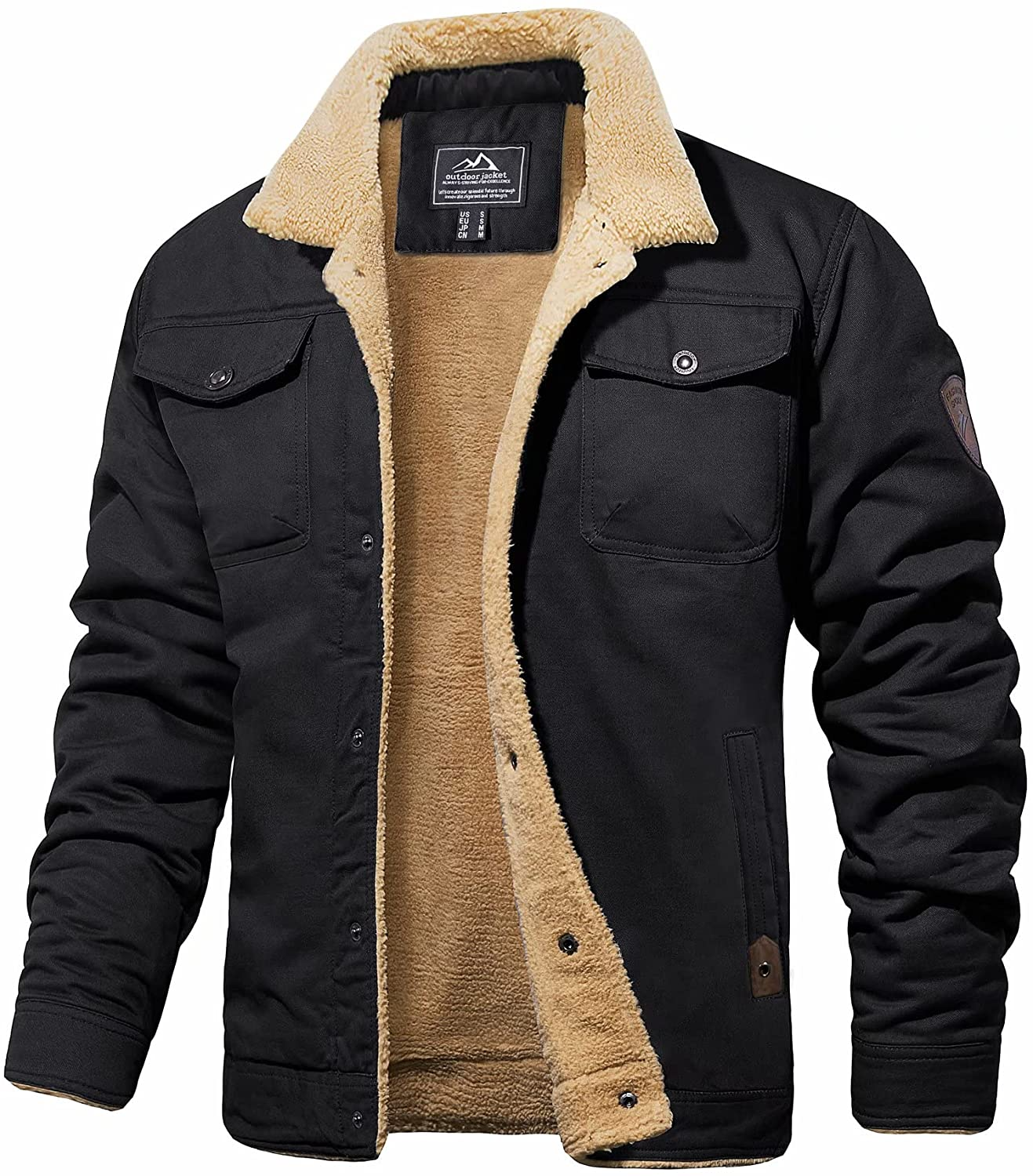 Herr Vinterjacka Sherpa-foder Vattenavvisande Robust Design 4