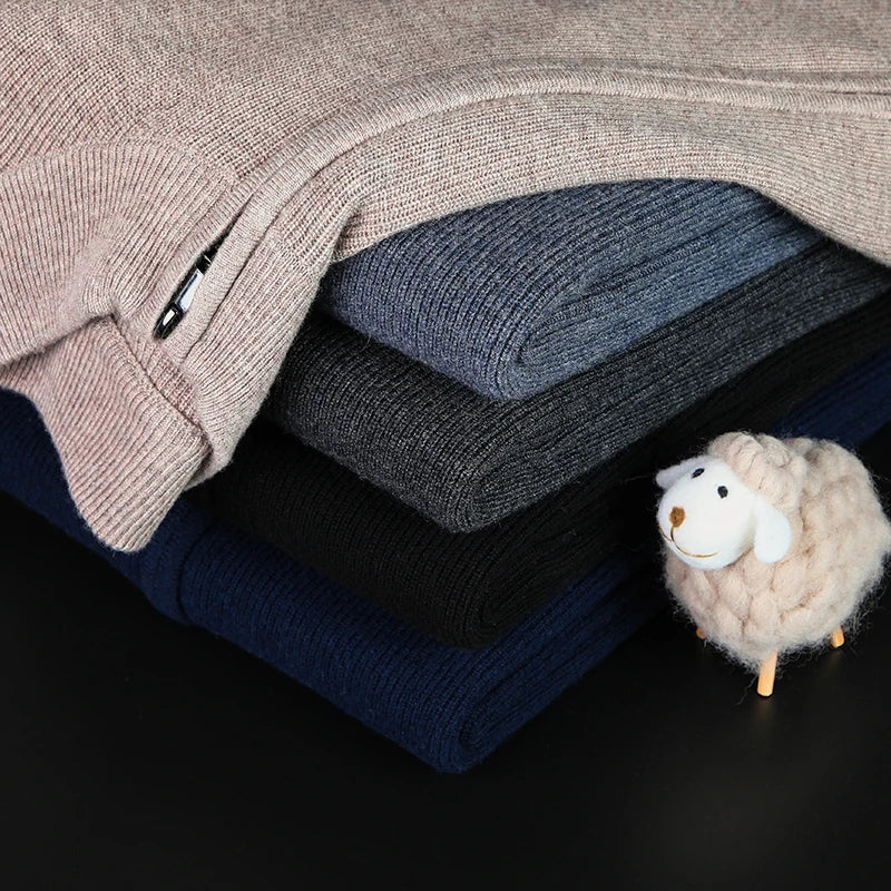 Herr Zip-Cardigan med Ståkrage 2