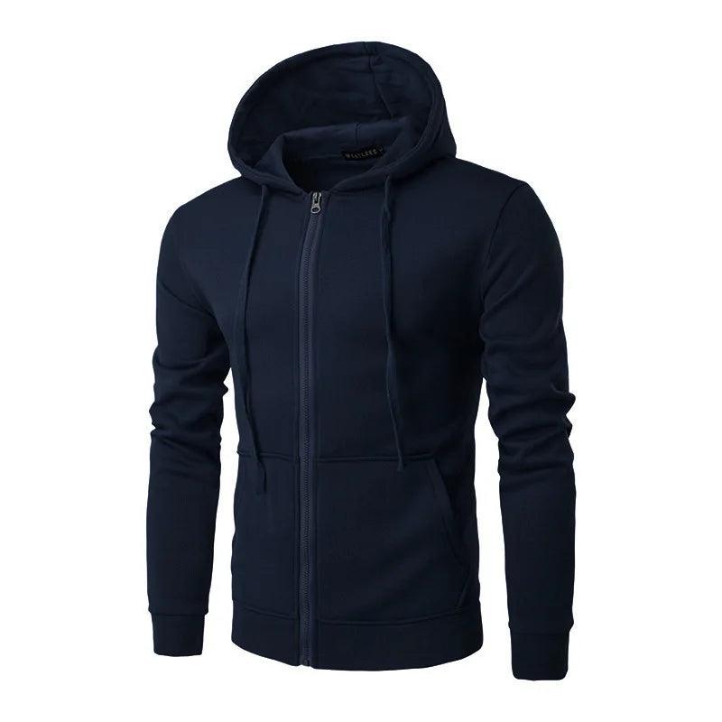 Herr Zip Hoodie Jacka Slim Fit 1