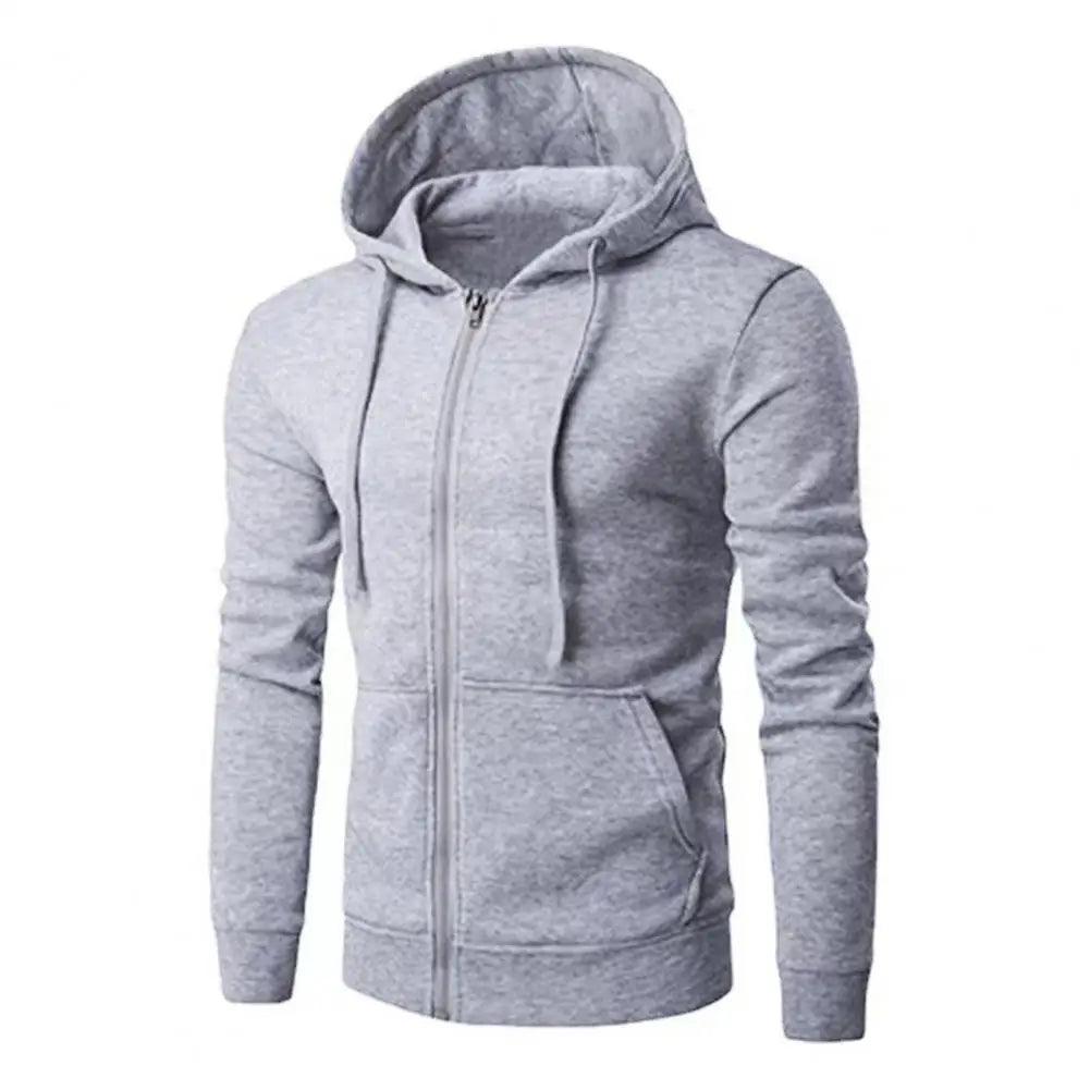 Herr Zip Hoodie Jacka Slim Fit 7