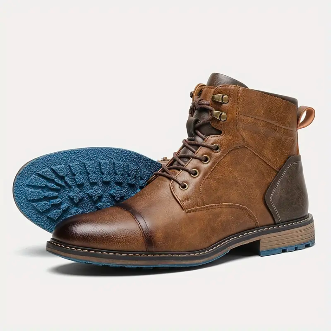 Herrar Vintage Skor Med Robust Design 2