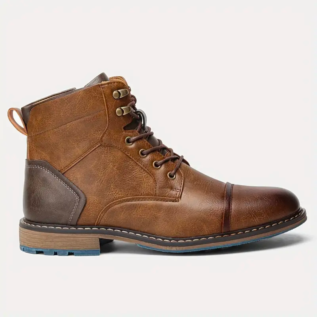 Herrar Vintage Skor Med Robust Design 3