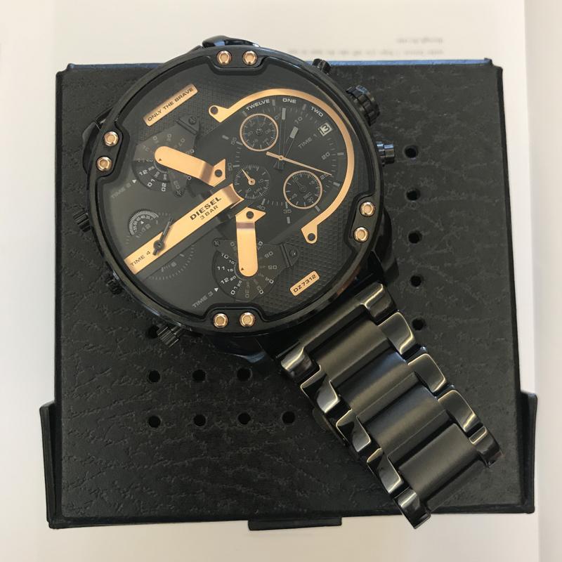 Herrarnas Chronograph Klocka i Rostfritt Stål 2