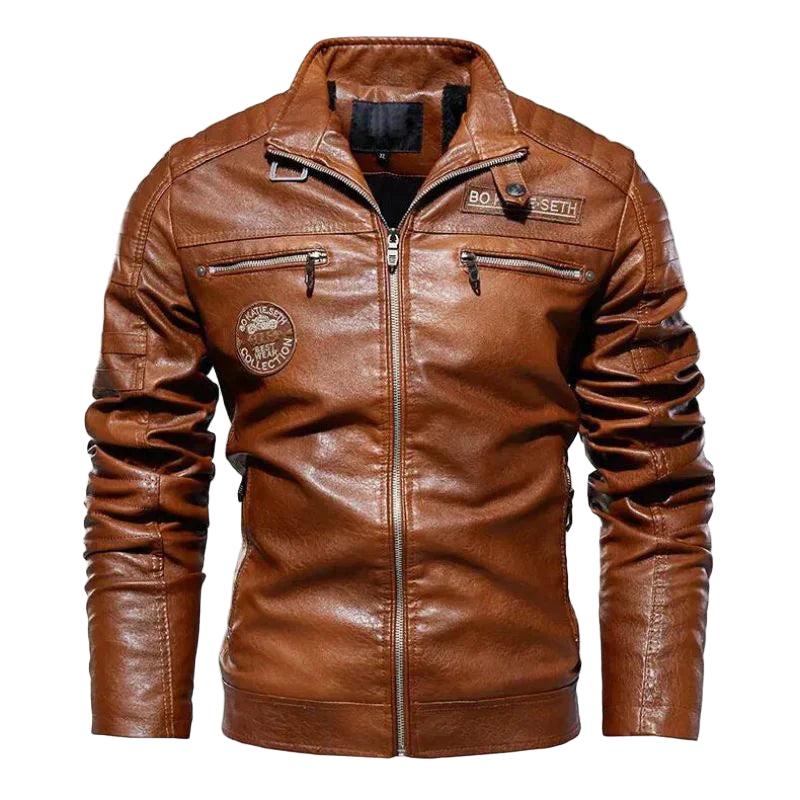 Herrarnas Läderjacka för Vinterbruk 0