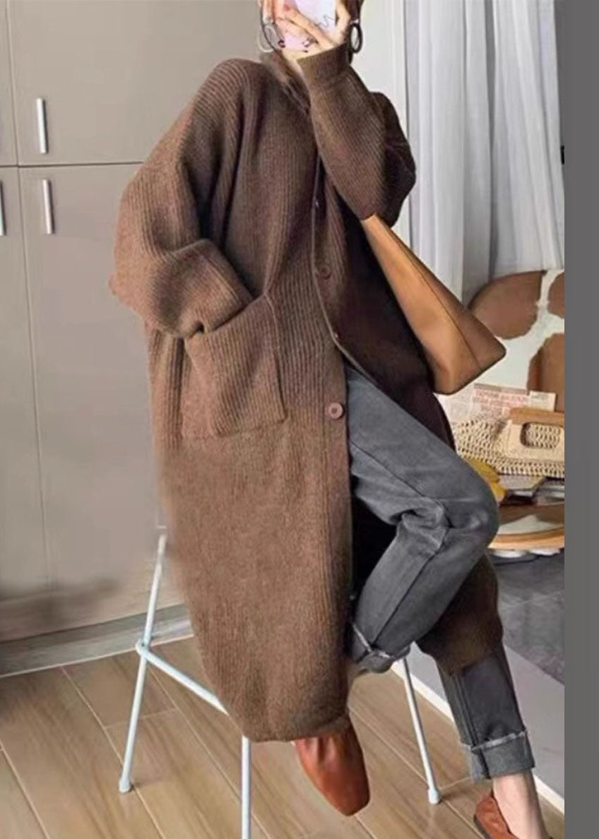 Herrarnas Stickad Polotröja med Fickor och Knapp 3