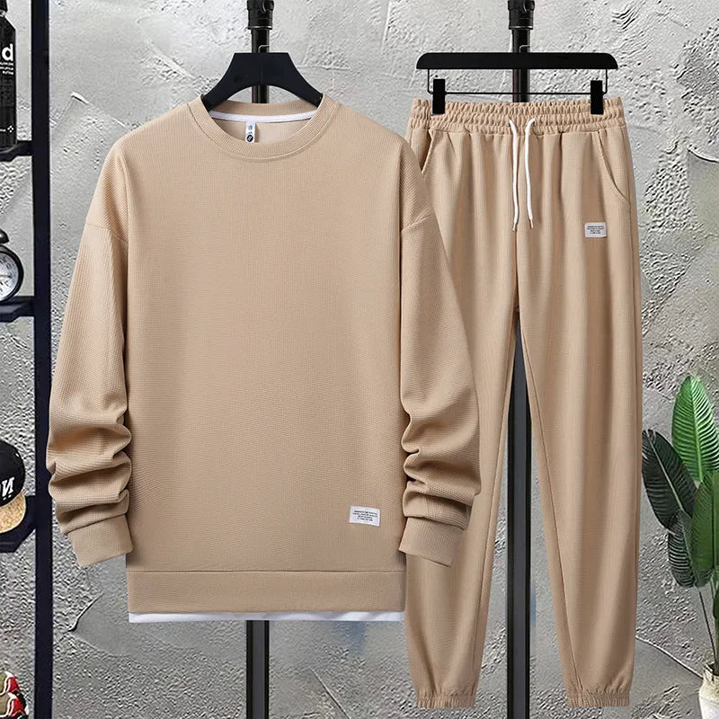 Herrars Tvådelade Set i Mjuk Polyester 1