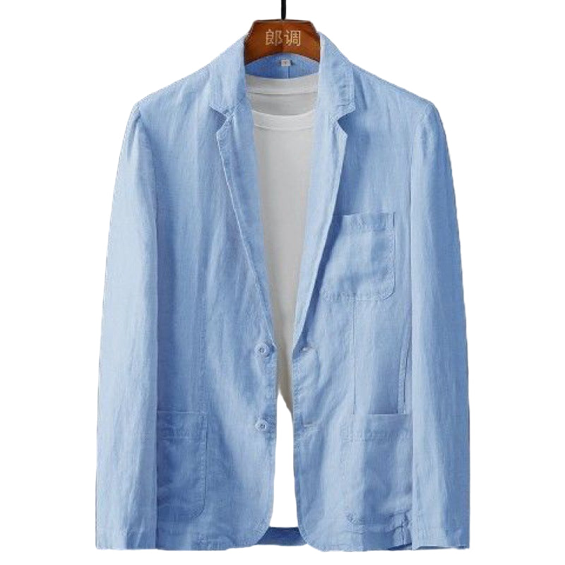 Herrblazer Linne Smal Passform 3