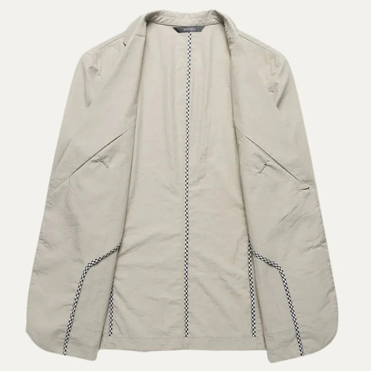 Herrblazer i Linne Modern Skräddarsydd Stil 5