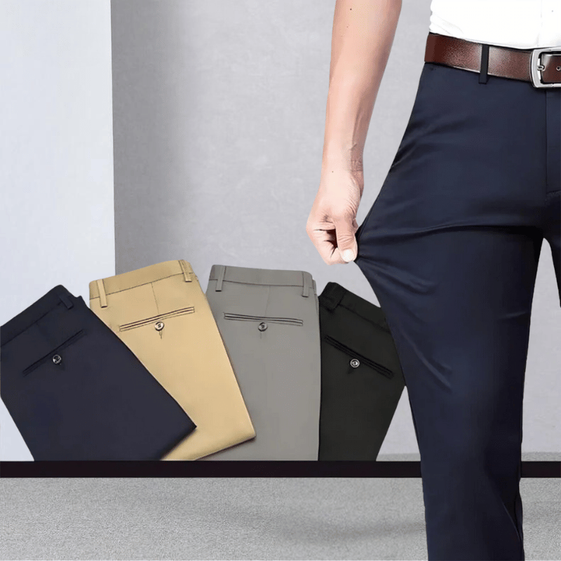 Herrbyxor Modern Stil Stretch för Vardags och Fest 1