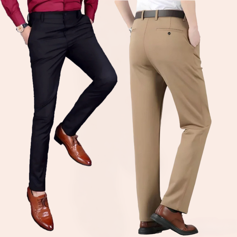 Herrbyxor Modern Stil Stretch för Vardags och Fest 3
