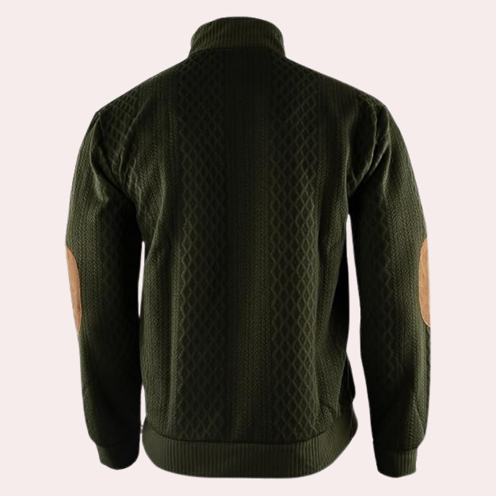 Herren Sweater med Kraveknapper Trendig Stil 6