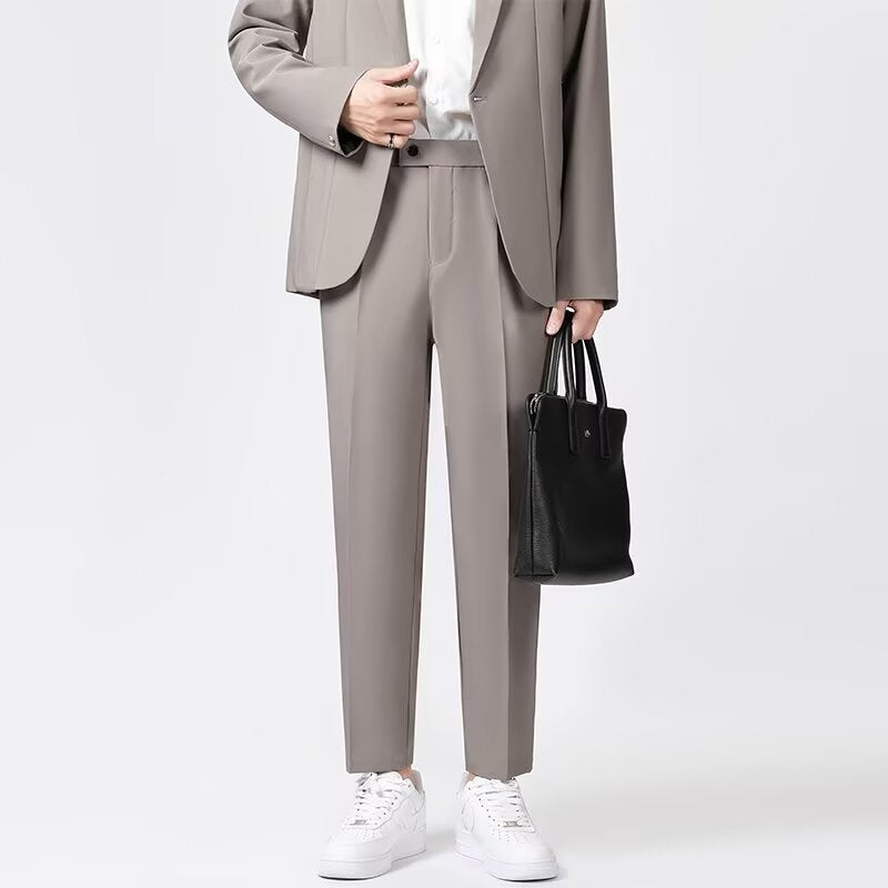 Herrens Ankelbyxor Slim Fit Ullblandning 3