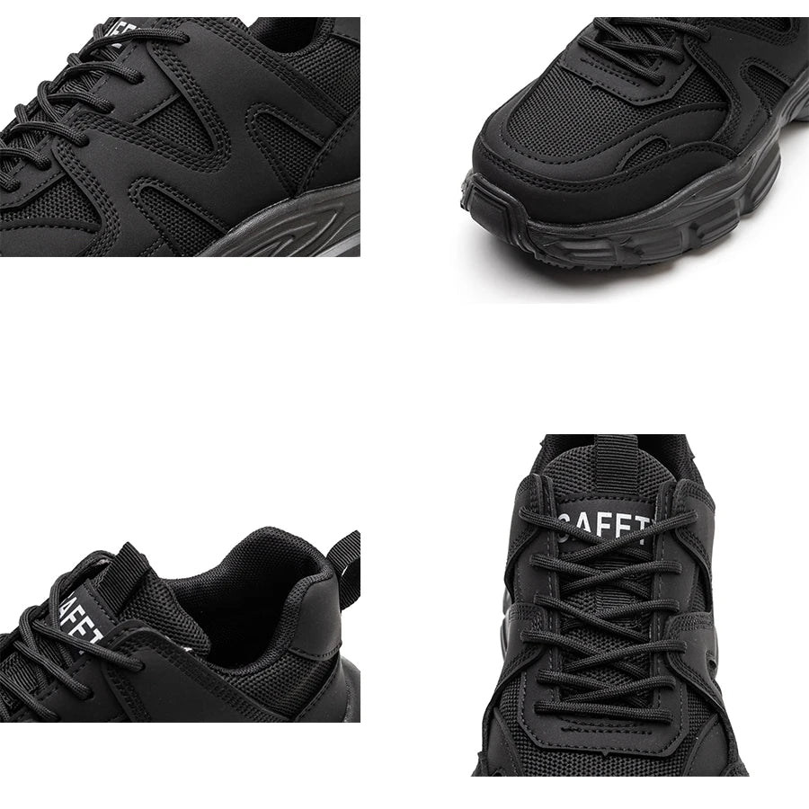 Herrens Arbetsskor med Stålhätta och Punkteringsskydd, Modern och Robust Design 4