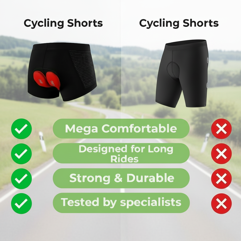 Herrens Cykelshorts med Gelkomfort 2