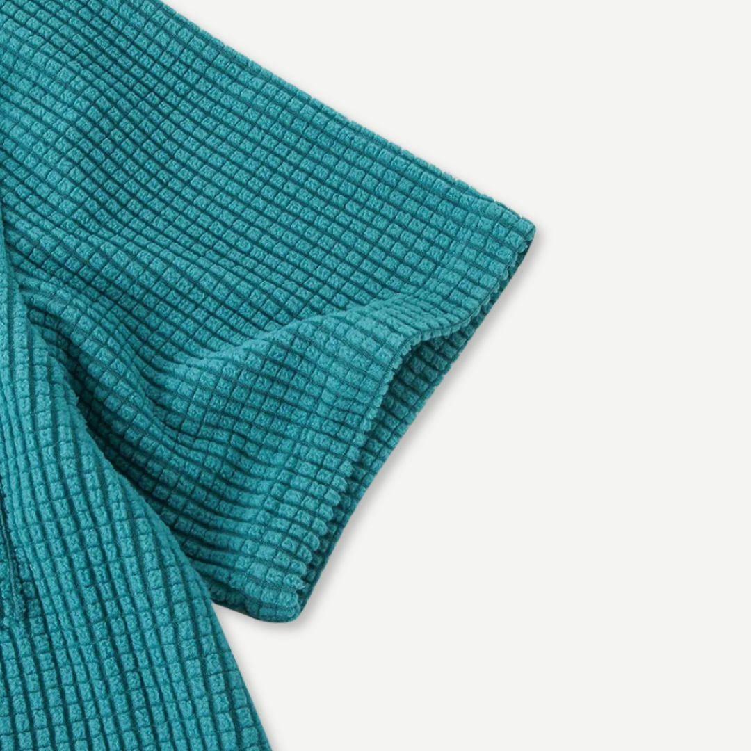 Herrens Knitted Waffle Skjorta 4