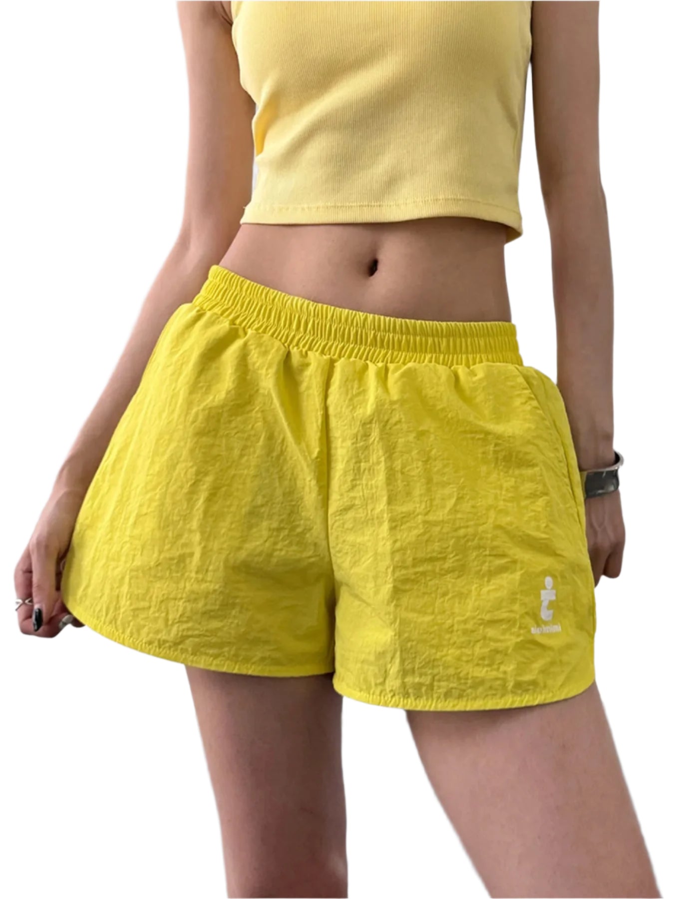 Herrens Shorts Avslappnad Bomull och Linne med Elastisk Midja 0