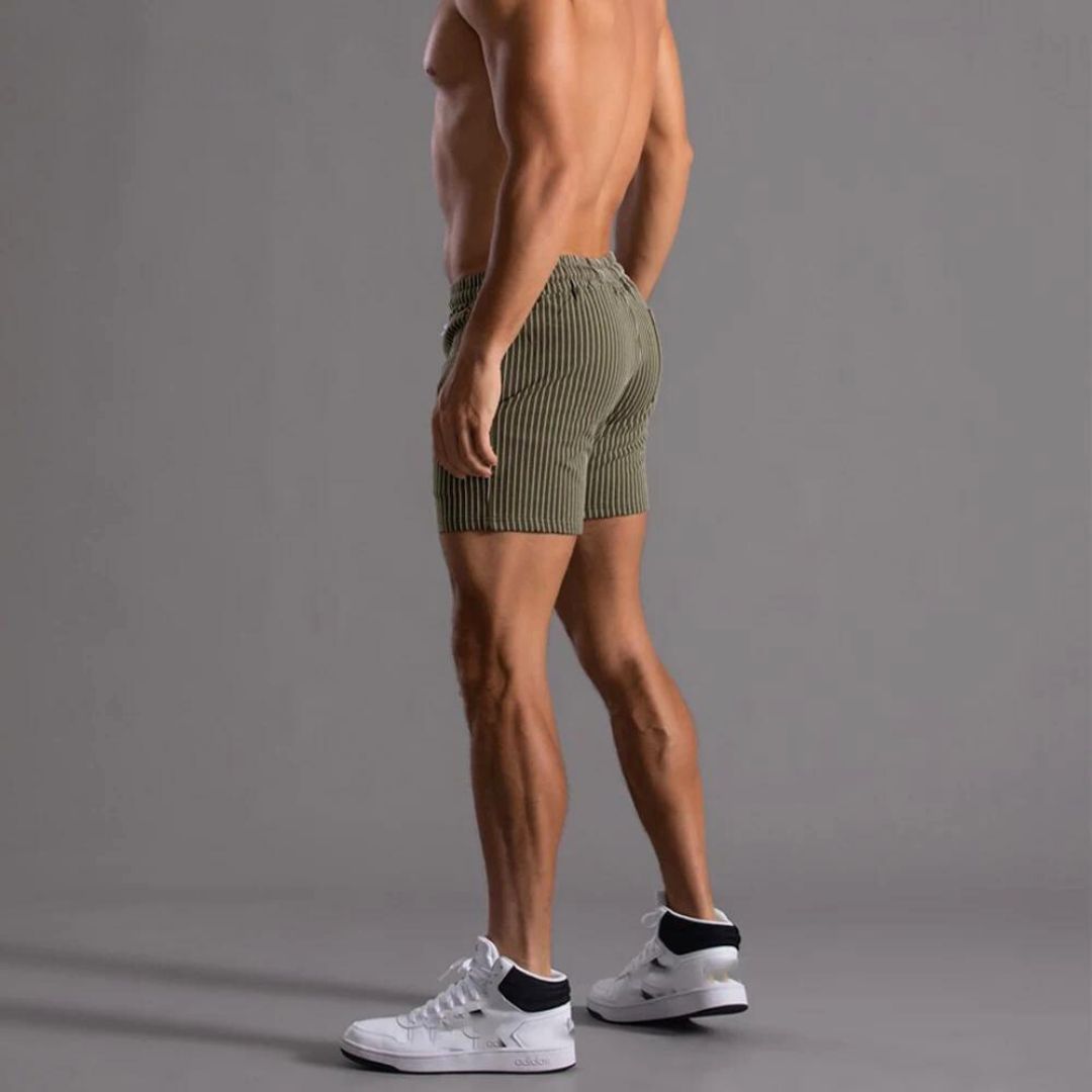 Herrens Shorts i Pinstripe Stil för Aktivitet och Avkoppling 4