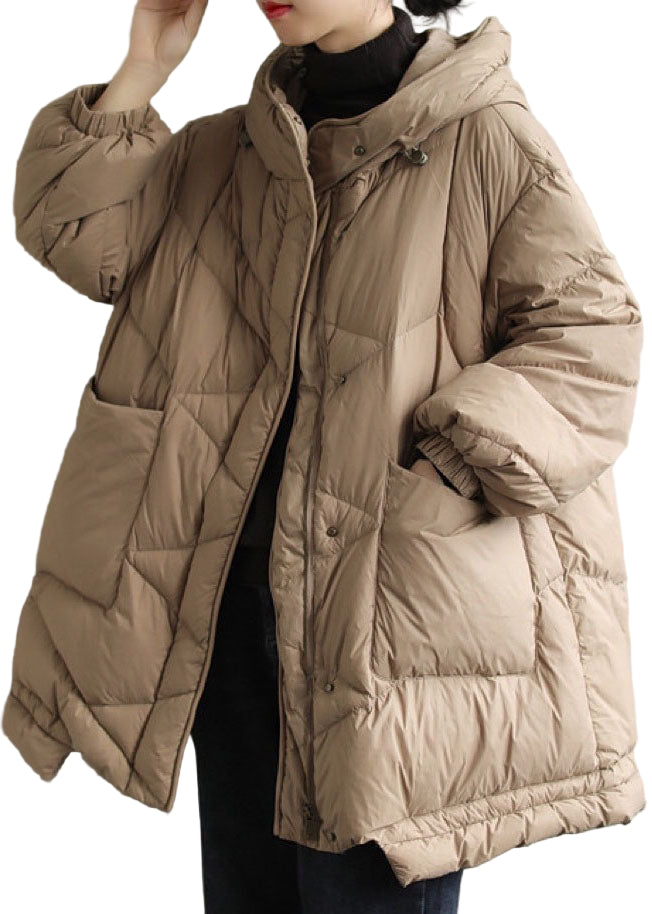 Herrens Vinterjacka Med Huva Avslappnad Design 0