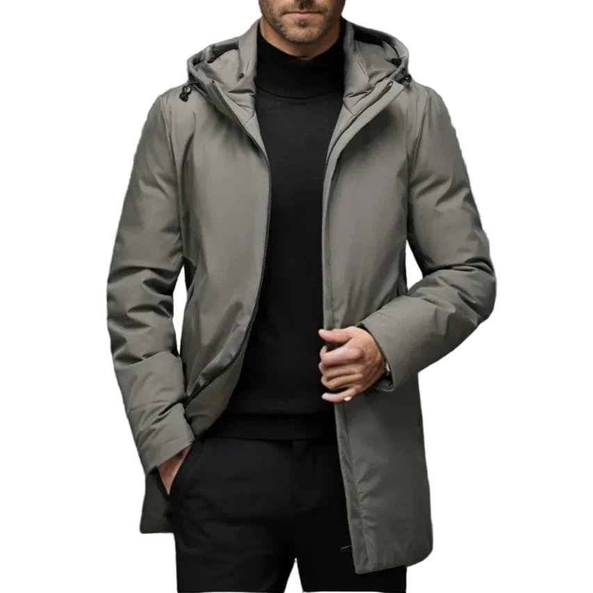 Herrens Vinterparka Modern Design Vindtät och Vattentät 0