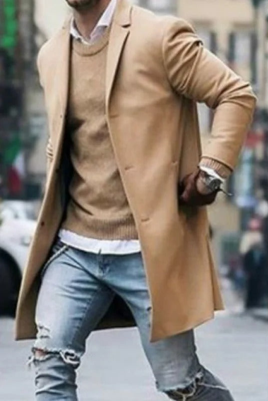 Herrjacka Slim Fit Ull Vindresistent 7