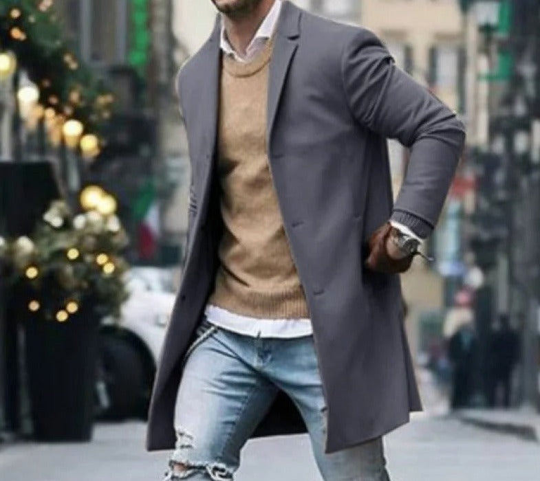 Herrjacka Slim Fit Ull Vindresistent 9