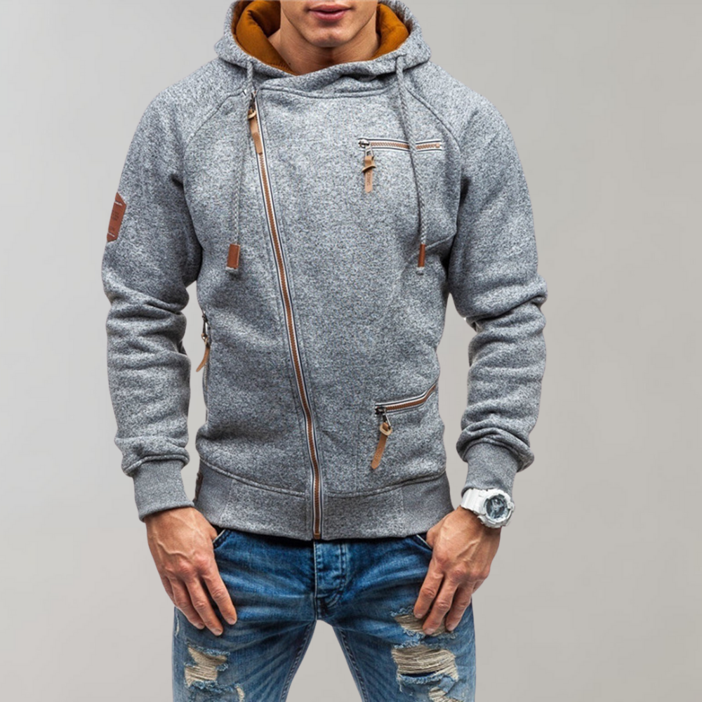 Herrjacka med dragkedja Casual Stil 3