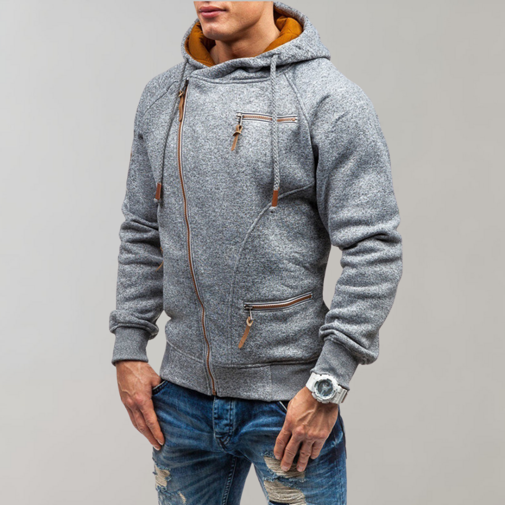 Herrjacka med dragkedja Casual Stil 4