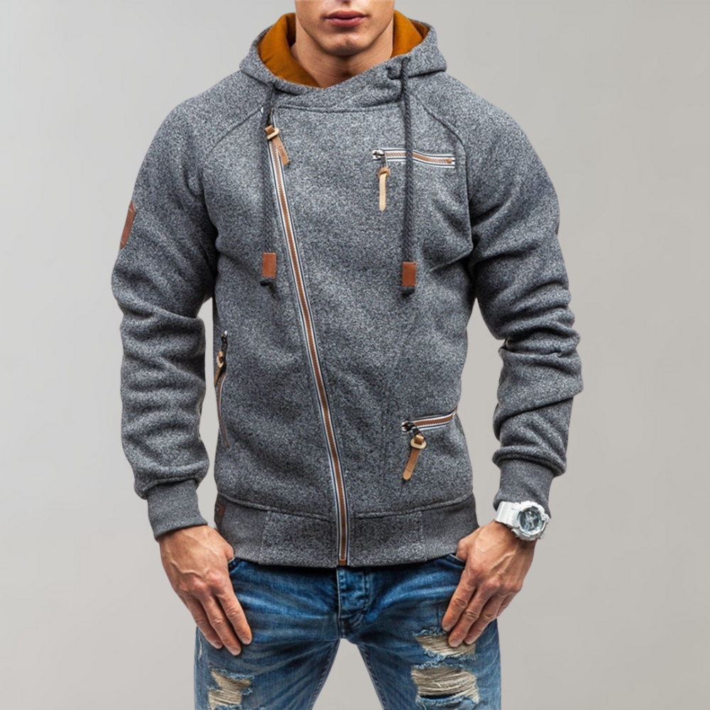 Herrjacka med dragkedja Casual Stil 5