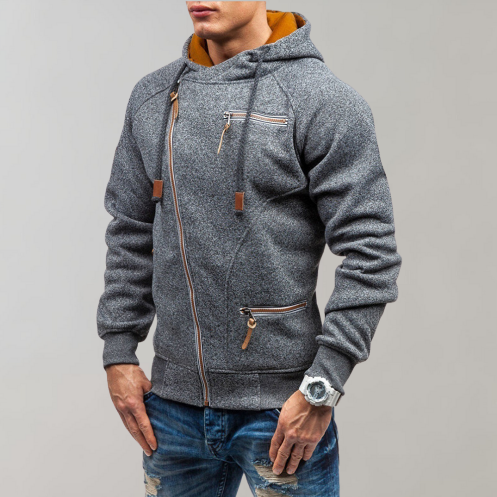 Herrjacka med dragkedja Casual Stil 6