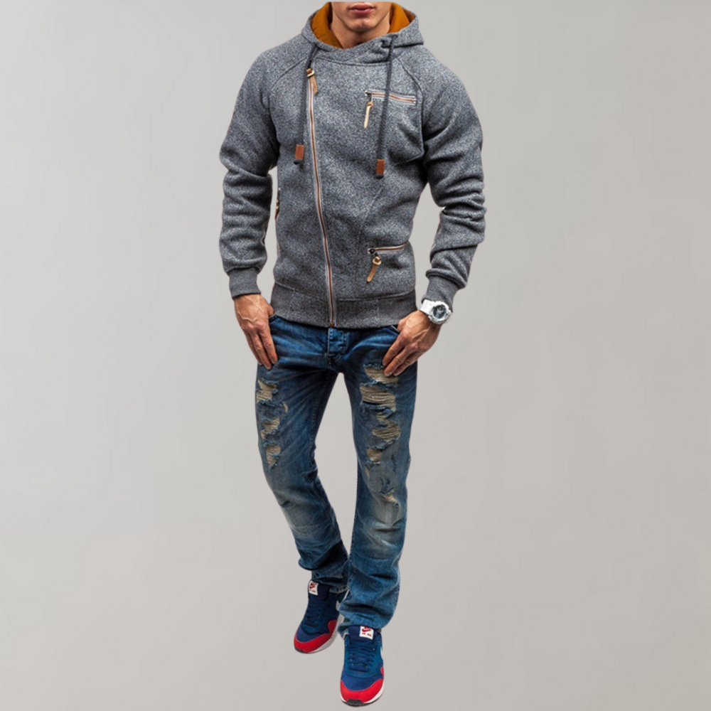 Herrjacka med dragkedja Casual Stil 7